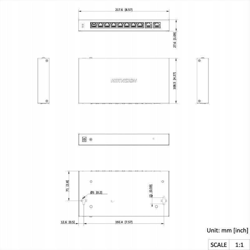 SWITCH HIKVISION DS-3E1506P-EI(O-STD) LinkVu Packaging status original
