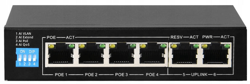 SWITCH INTERNEC SPE124E 6 PORTS (2 + 4POE)
