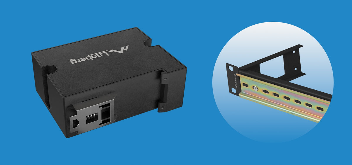 SWITCH LANBERG DIN-FE4-AT-30W 1-IN 3-OUT 100MB POE EXTENDER FAST ETHERNET Packaging status original