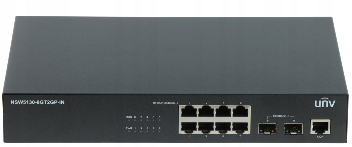 SWITCH NSW5130-8GT2GP-IN 8-PORT + 2X SFP UNIVIEW Packaging status original