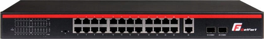 GetFort 24 x POE + 2GE U 