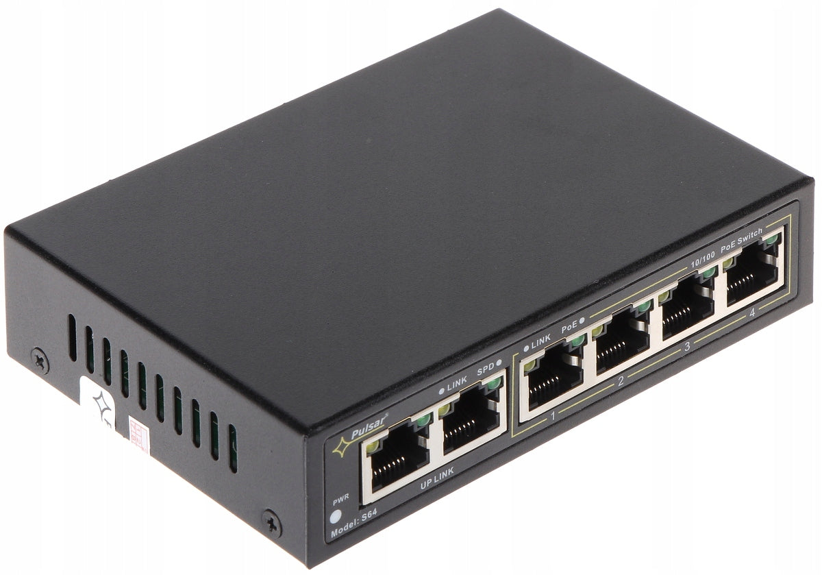 SWITCH POE S-64 4-PORT PULSAR Manufacturer Pulsar