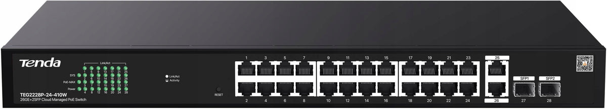 SWITCH POE TENDA MANAGED TEG2228P-24-410W