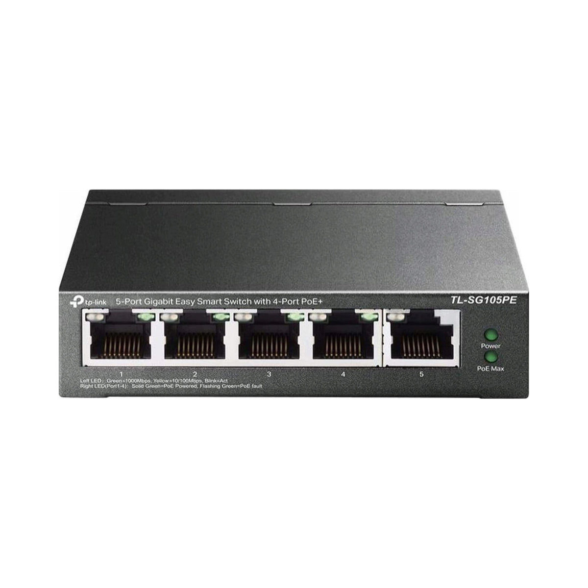 SWITCH POE TL-SG105PE 4-PORT TP-LINK