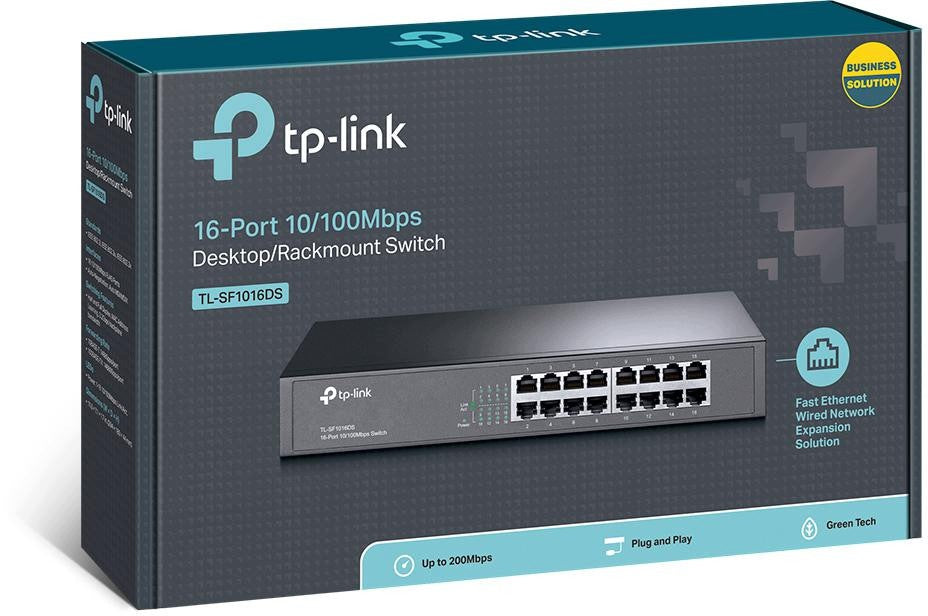 SWITCH TP-LINK TL-SF1016DS Number of ports 16