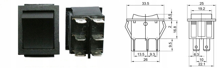 SWITCH for Cars on battery GAS PEDALS 6pin Packaging status original