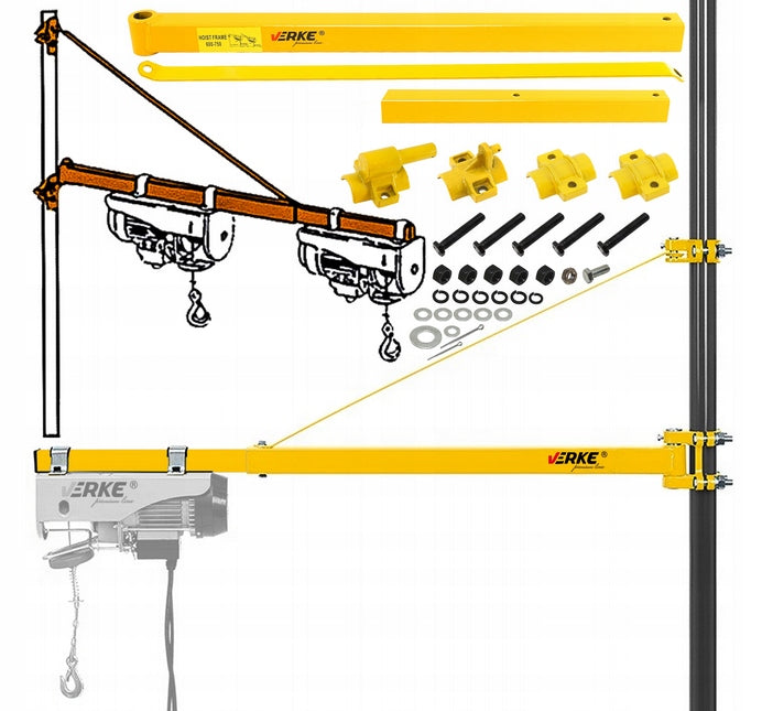 SWIVEL ARM WINCH ROPE WINCH BOOM WALL FRAME 250-1100