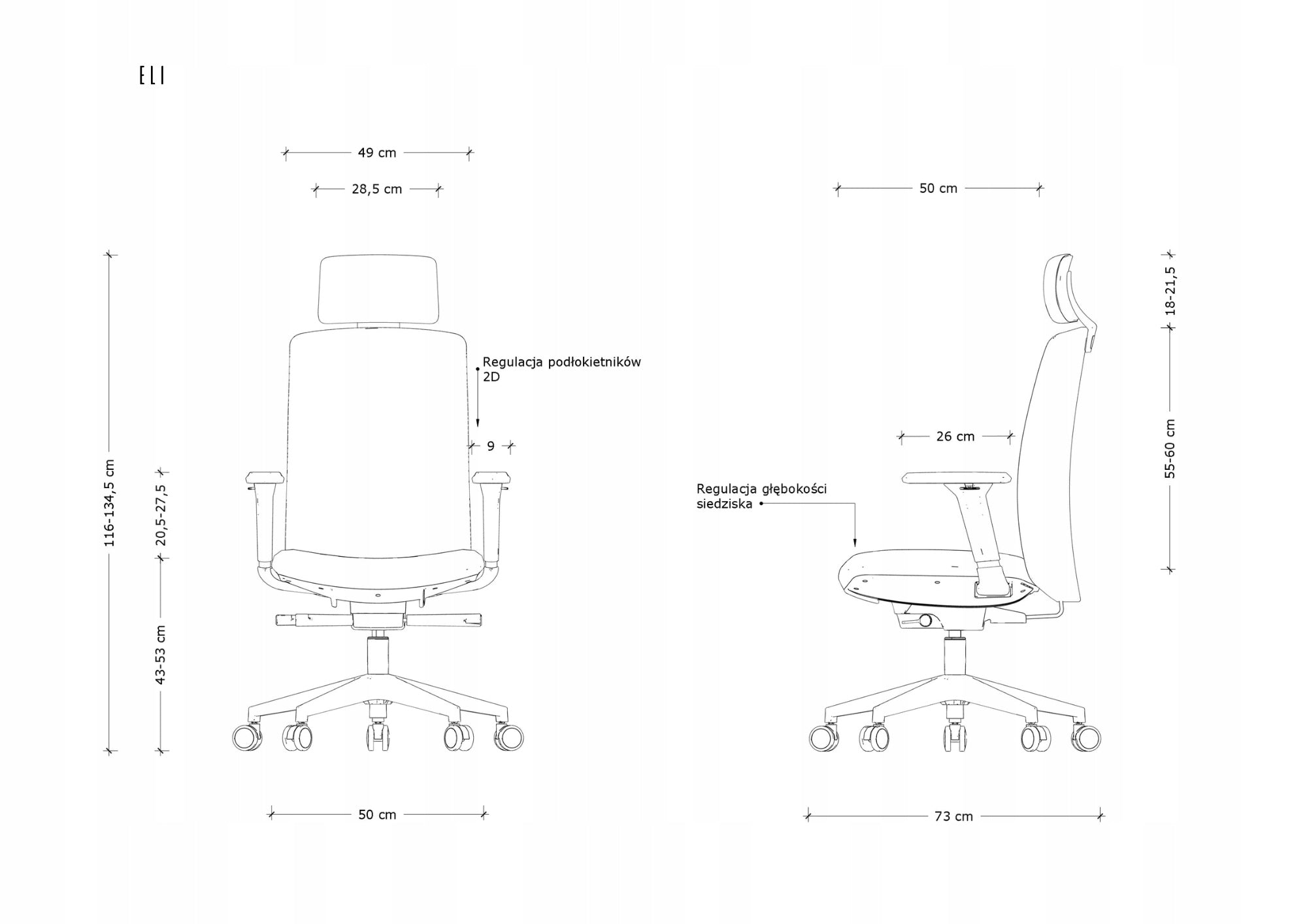 SWIVEL ARMCHAIR Fabric VICO GREEN ELI office headrest Lifting capacity 130 KG Packaging status original