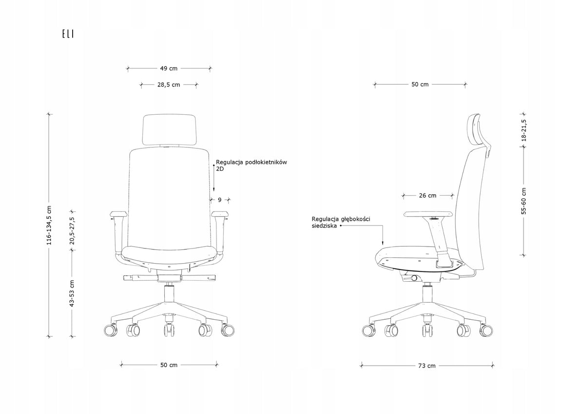 SWIVEL ARMCHAIR Fabric VICO GREEN ELI office headrest Lifting capacity 130 KG Packaging status original