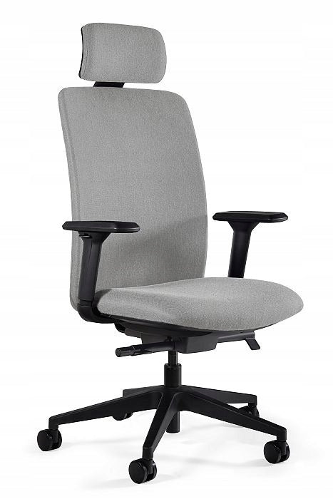 SWIVEL ARMCHAIR Fabric VICO GREY ELI Armrests 2D Lifting capacity 130 KG