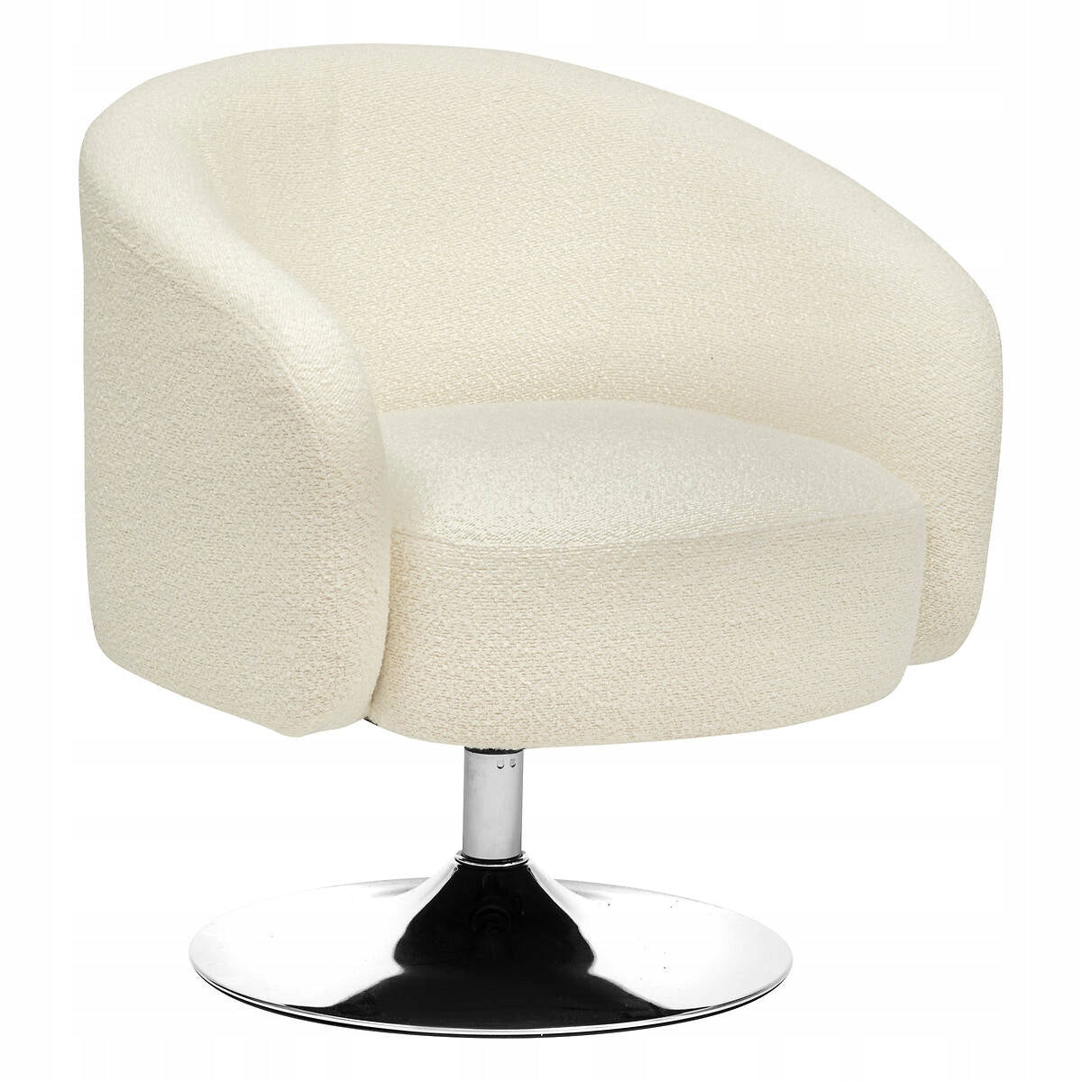 SWIVEL ARMCHAIR white for living room stylish modern STATIONARY