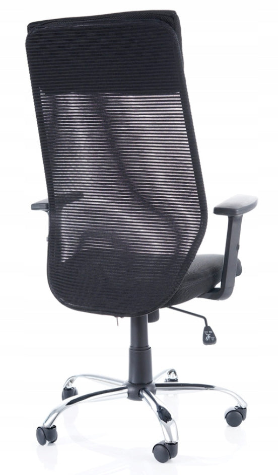 SWIVEL ARMCHAIR with high backrest Q-211 Q211 BLACK SIGNAL Brand Signal