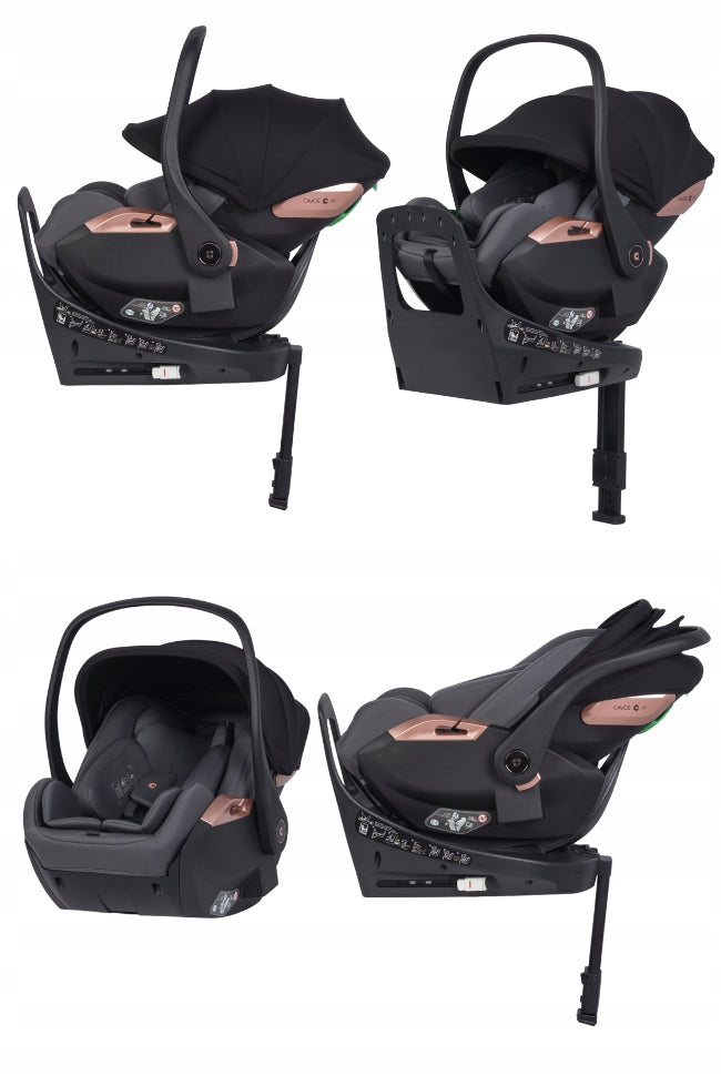SWIVEL CAR SEAT + BASE 0-13 KG I-SIZE RWF 6° ADJUSTABLE R129 Manufacturer code Fotelik samochodowy AI marki CAVOE rozkładany