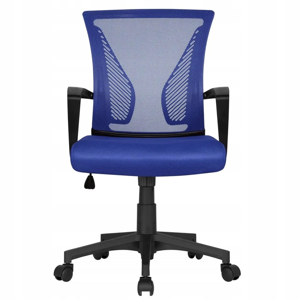 SWIVEL CHAIR BLUE VENTILATED WHEELS
