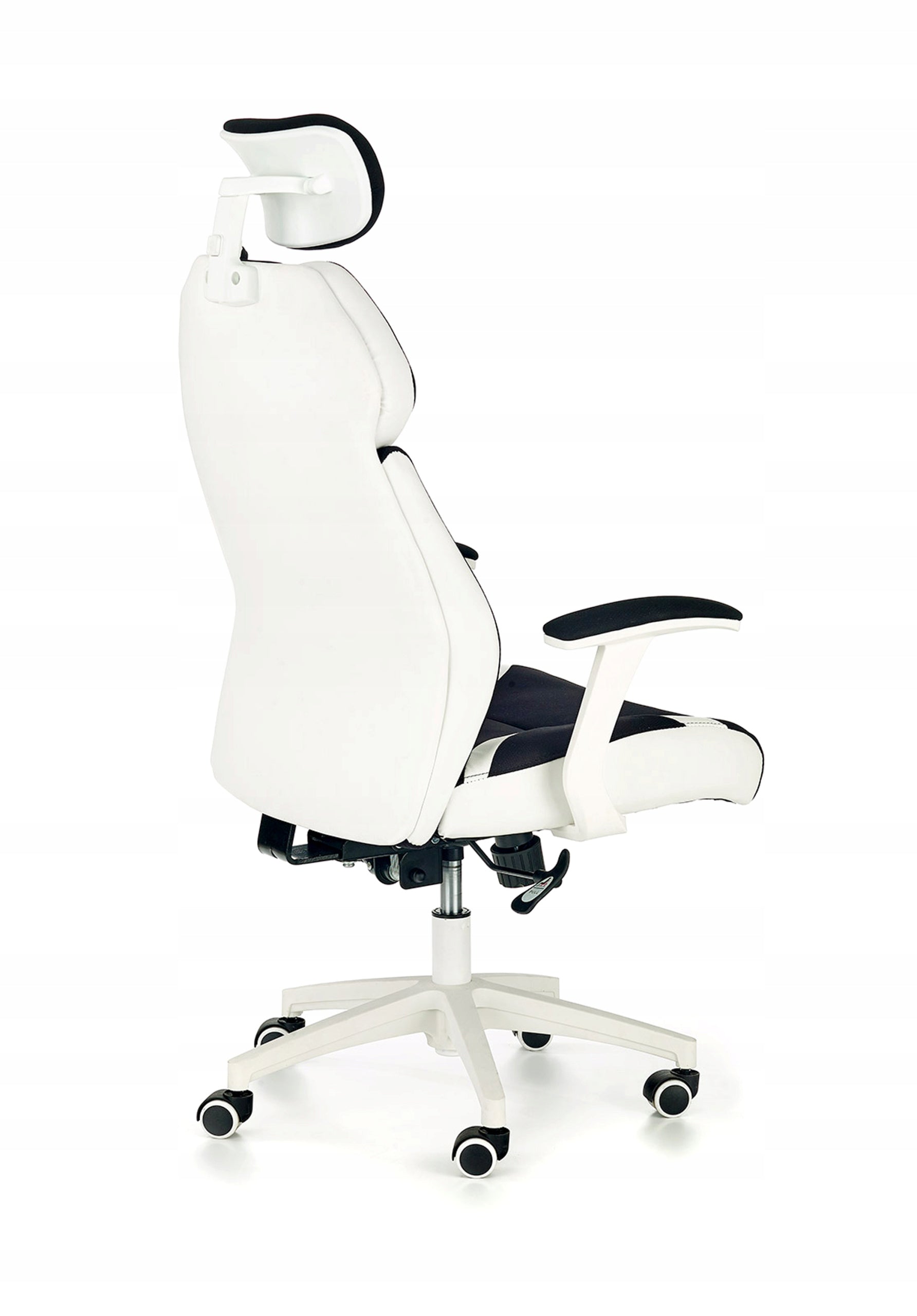 SWIVEL CHAIR CHRONO WHITE/ BLACK Brand Halmar