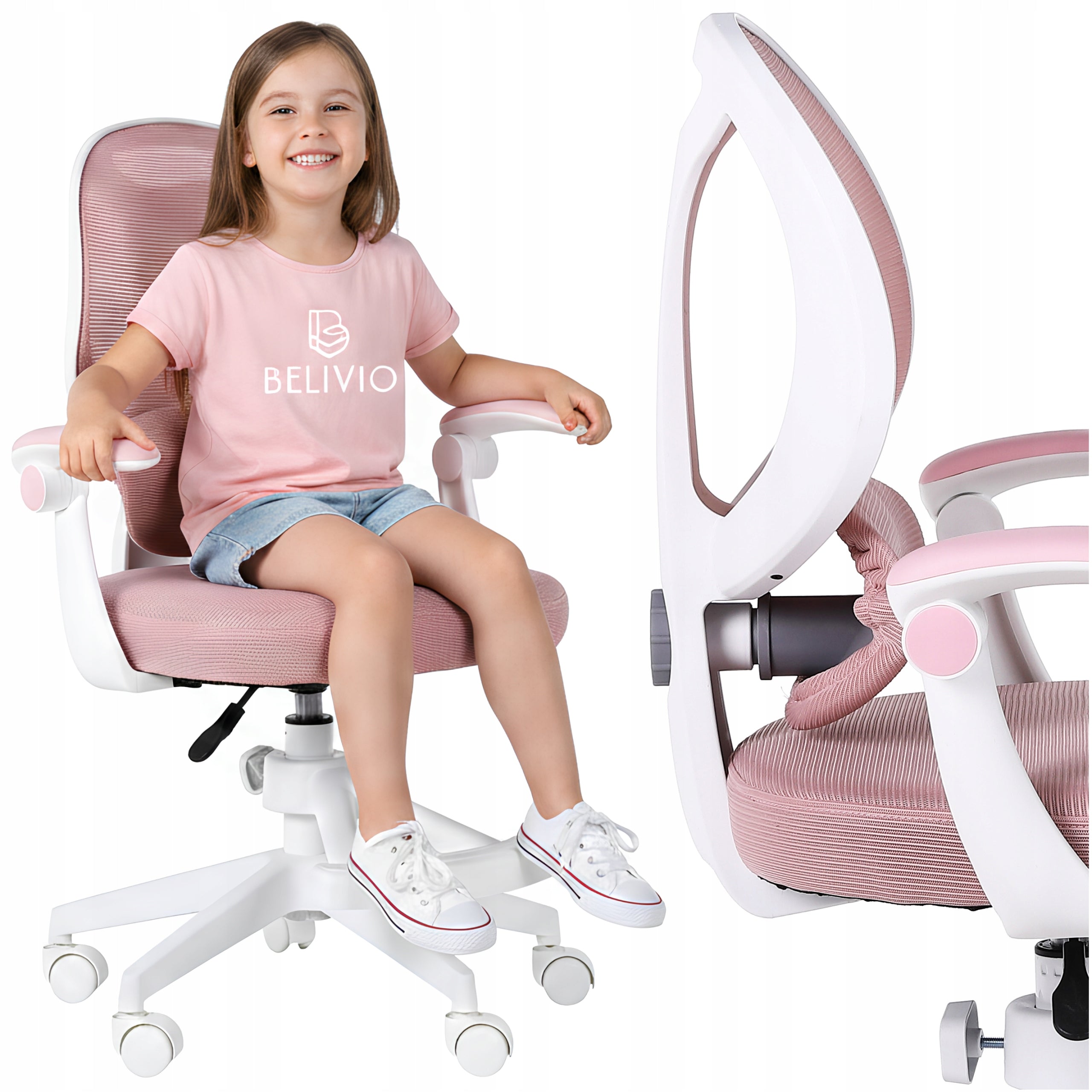 SWIVEL CHAIR DESK CHAIR FOR CHILD GIRL FOR DESK PINK