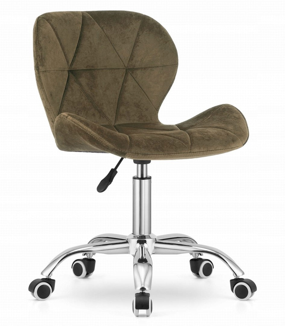 SWIVEL CHAIR ERGONA, UPHOLSTERED, VELOUR, FOR LIVING ROOM, VELVET, GLAMOUR