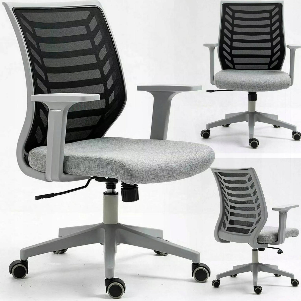 SWIVEL CHAIR ERGONOMIC SEAT FOR ROOM Q-320 BLACK/GREY SIGNAL