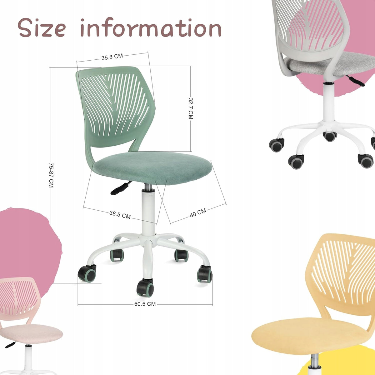 SWIVEL CHAIR HOME OFFICE CHAIR SIMPLE ADJUSTABLE HEIGHT ELEGANT Brand no brand