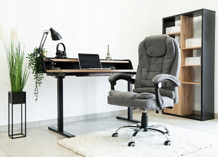 SWIVEL CHAIR OFFICE ARMCHAIR ADJUSTABLE VELOUR ARTNICO FOR OFFICE ROOM Packaging status original