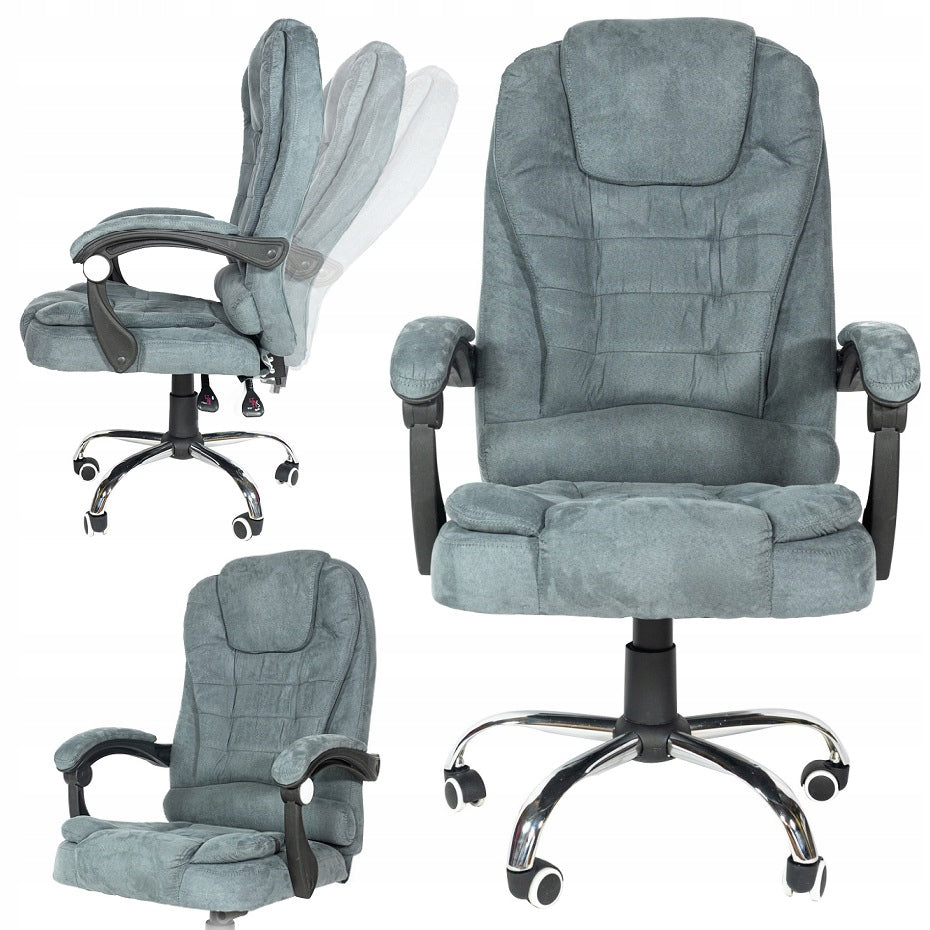 SWIVEL CHAIR OFFICE ARMCHAIR ADJUSTABLE VELOUR ARTNICO FOR OFFICE ROOM