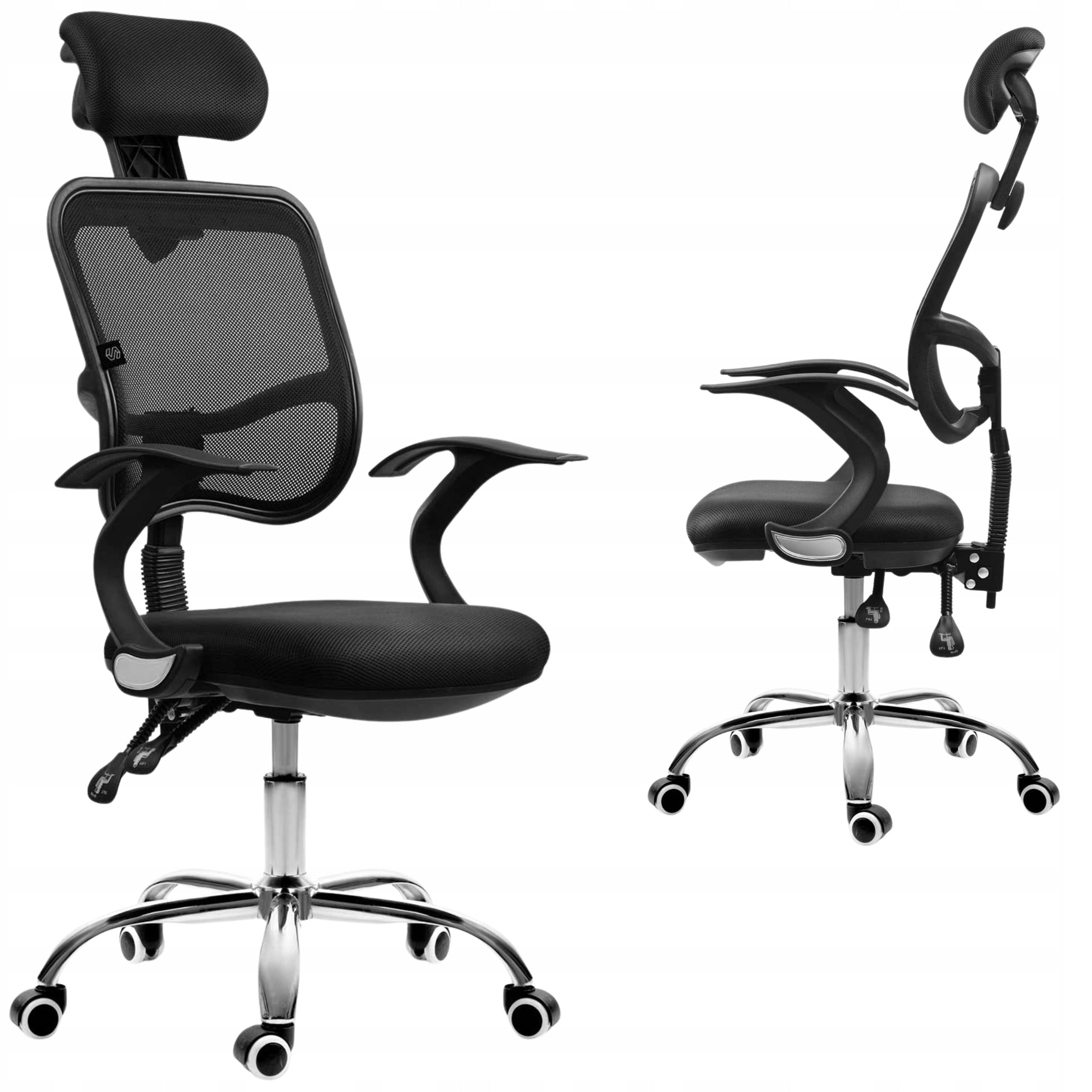 SWIVEL CHAIR OFFICE CHAIR MICRO MESH BLACK