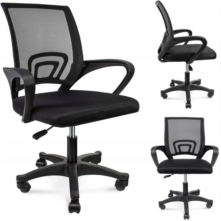SWIVEL CHAIR OFFICE CHAIR MORIS BLACK Packaging status original