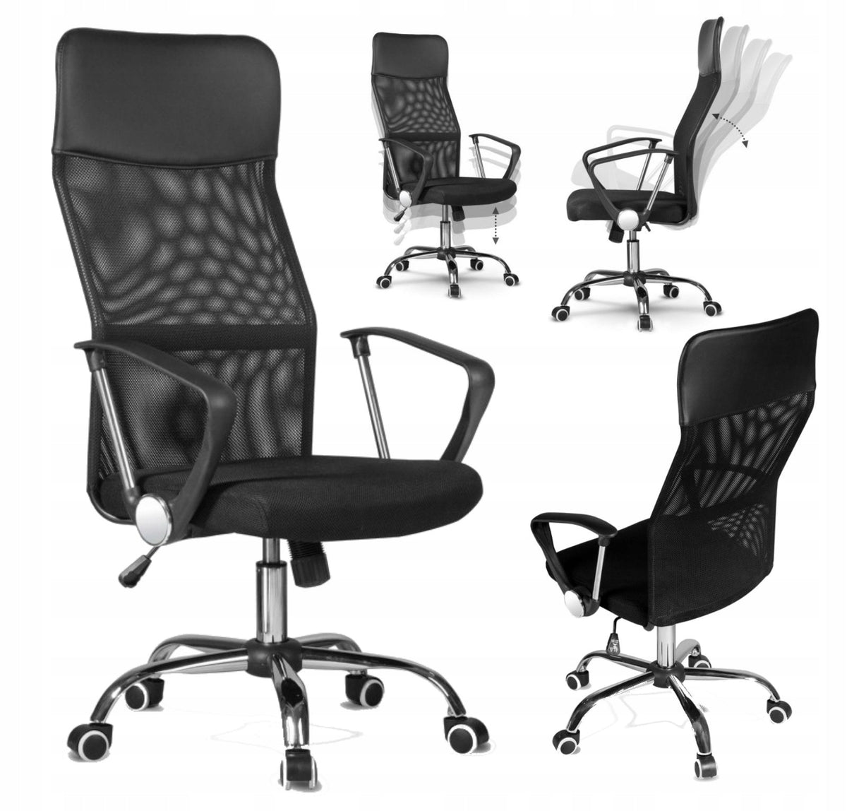 SWIVEL CHAIR OFFICE CHAIR NEMO BLACK