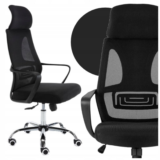 SWIVEL CHAIR OFFICE CHAIR NIGEL BLACK
