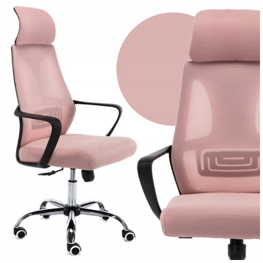 SWIVEL CHAIR OFFICE CHAIR NIGEL PINK