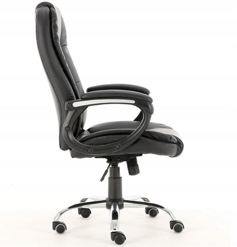 SWIVEL CHAIR OFFICE CHAIR SENTO BLACK FAUX LEATHER Manufacturer code SENTO