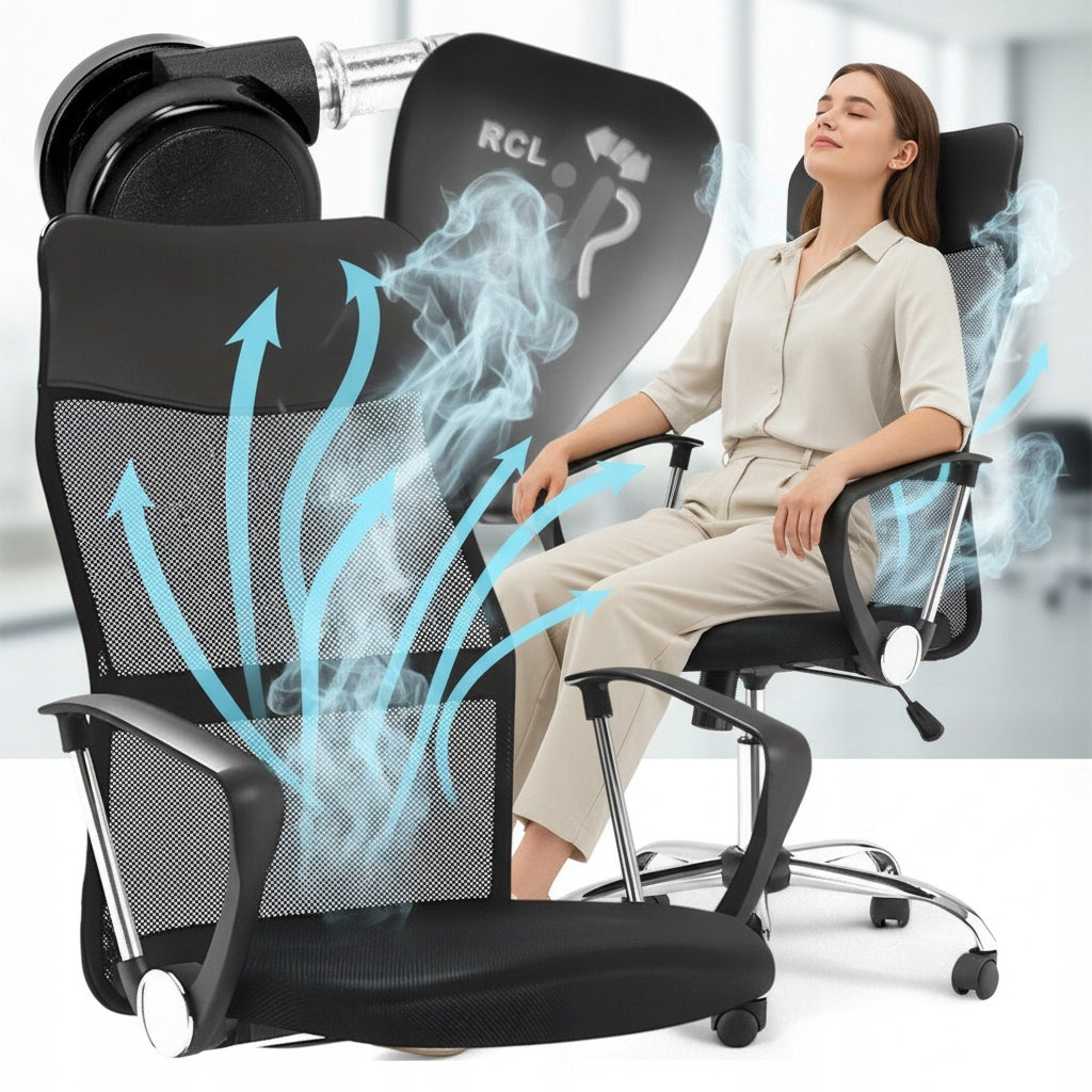 SWIVEL CHAIR OFFICE ERGONOMIC CHAIR REINFORCED PREMIUM DESIGN Medical device no