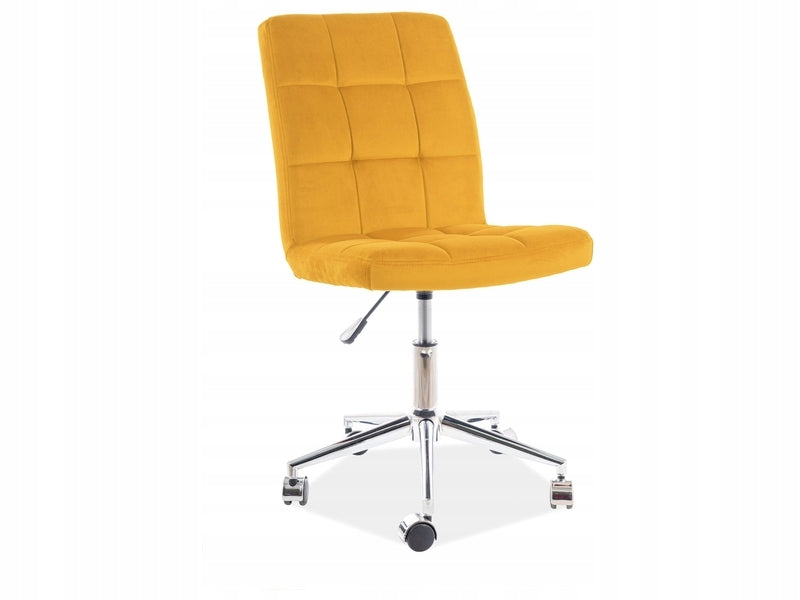 SWIVEL CHAIR Q-020 VELVET CURRY BLUVEL 68