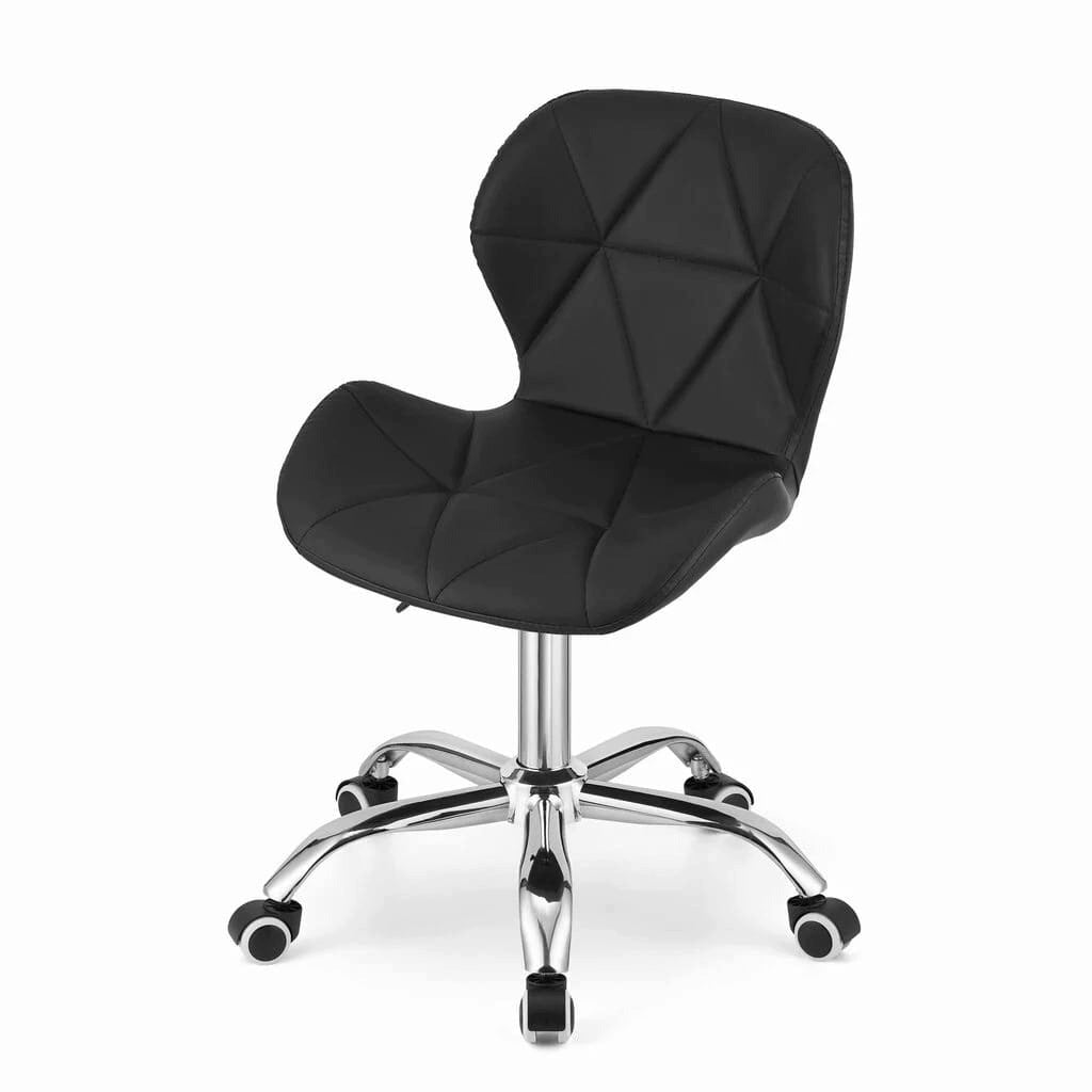 SWIVEL CHAIR SCANDINAVIAN ECO-LEATHER BLACK FOR ROOM OFFICE Packaging status original