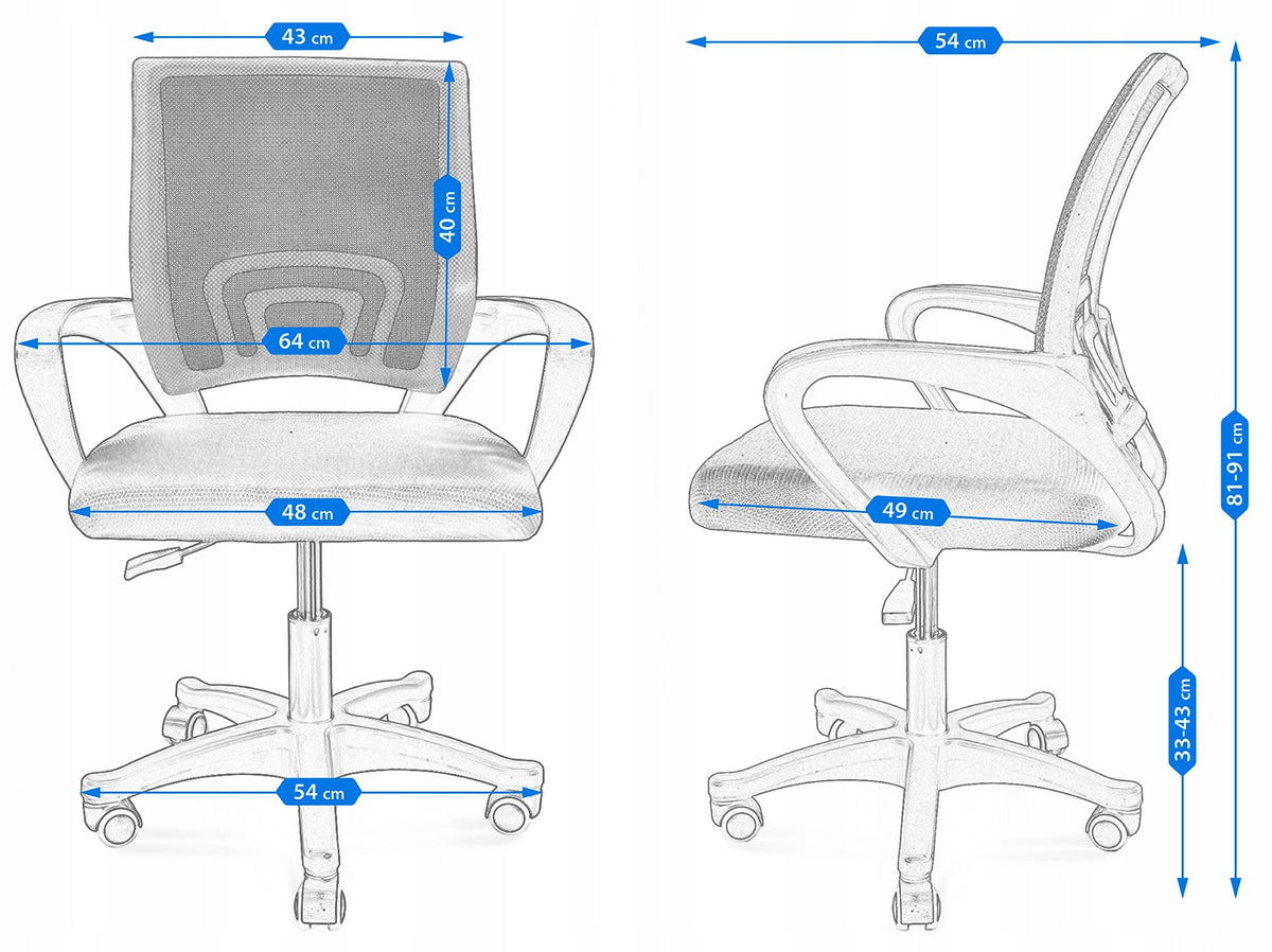SWIVEL CHAIR SMART CM-332966 BLACK OFFICE CHAIR FOR DESK SUPER HIT Manufacturer code 4902096419956