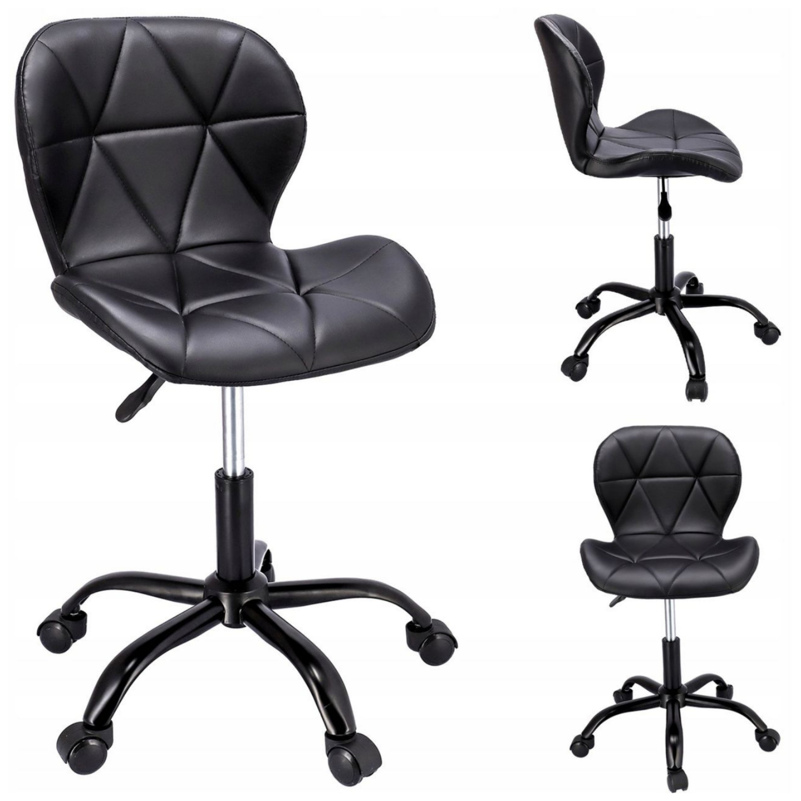 SWIVEL CHAIR on Wheels Office Chair for Living Room Desk ENDO Faux Leather