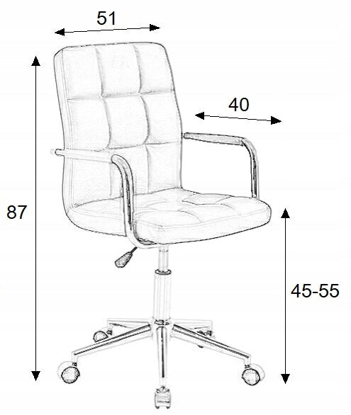 SWIVEL OFFICE CHAIR Q-022 pink light pastel Manufacturer code OBRQ022R