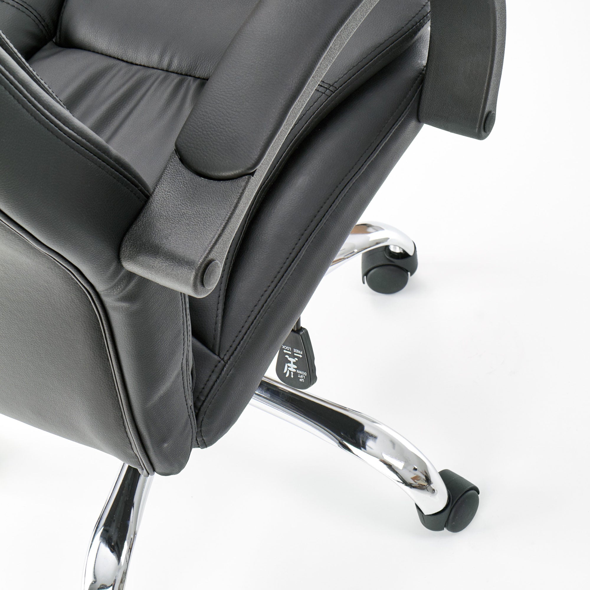 SWIVEL OFFICE CHAIR RELAX BLACK HALMAR Upholstery color black