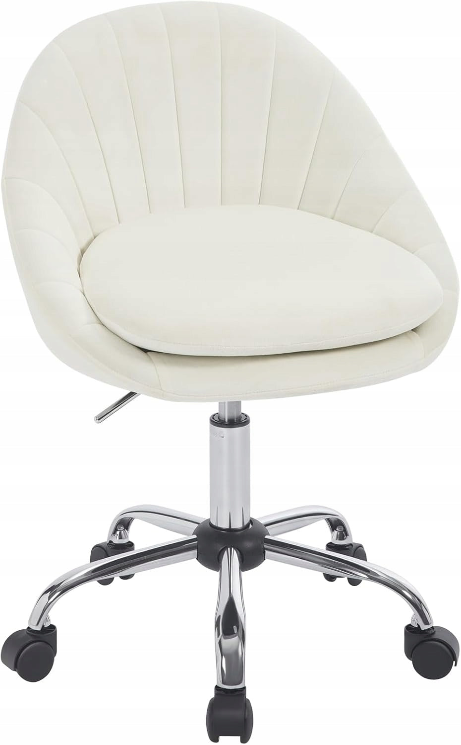 SWIVEL OFFICE CHAIR WHEELS HEIGHT ADJUSTMENT CREAM