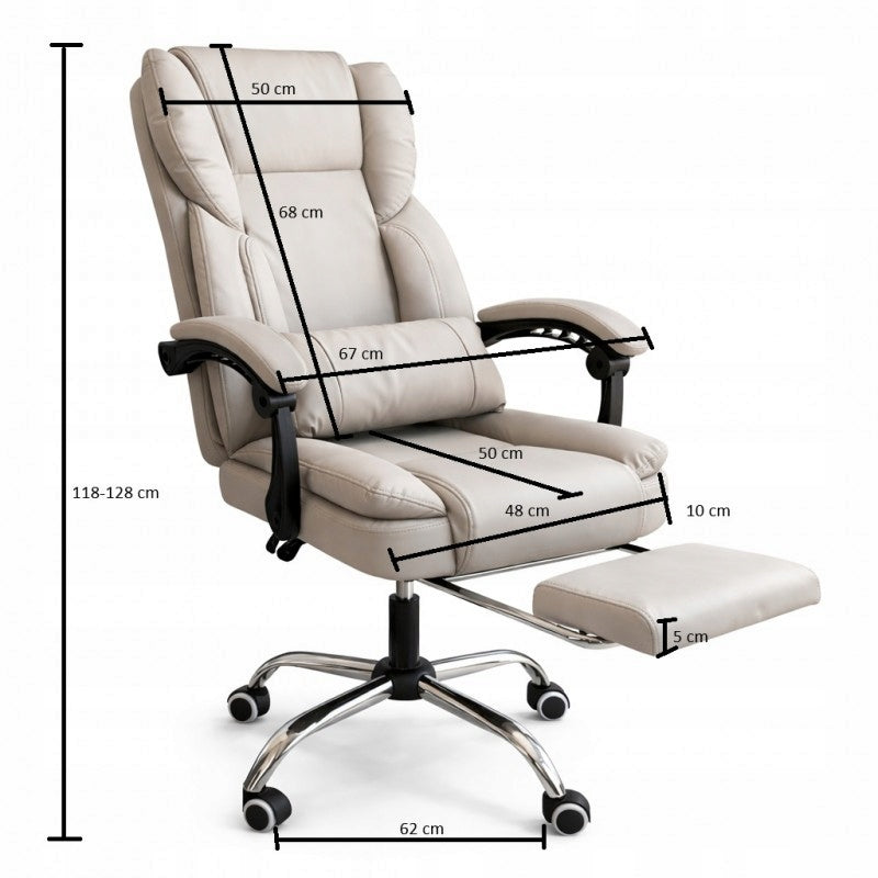 SWIVEL OFFICE CHAIR WITH FOOTREST FOR OFFICE COMFORTABLE Manufacturer code luxusowy fotel do biura