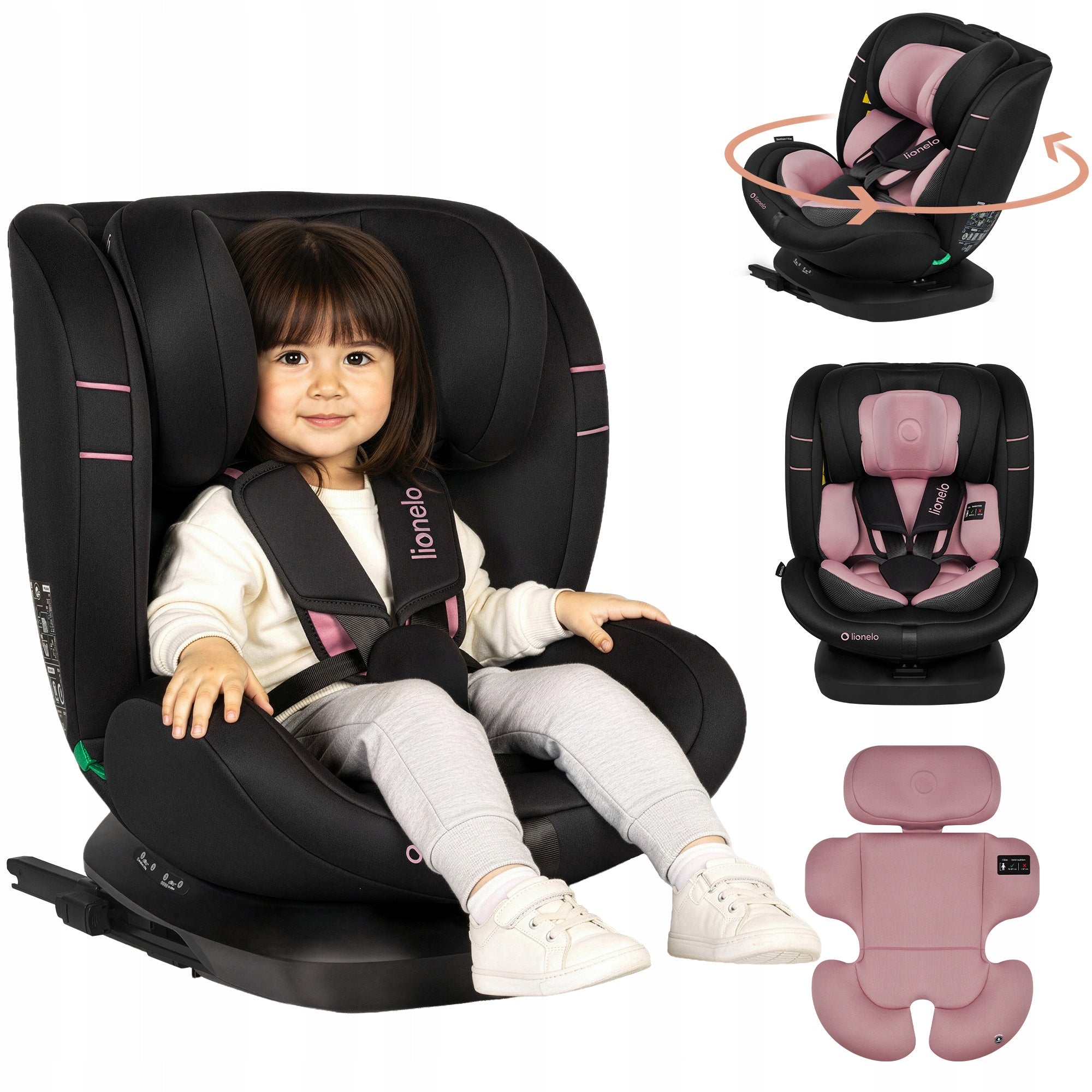 SWIVEL car seat isofix 40-150cm Lionelo BASTIAAN I-SIZE Packaging status original