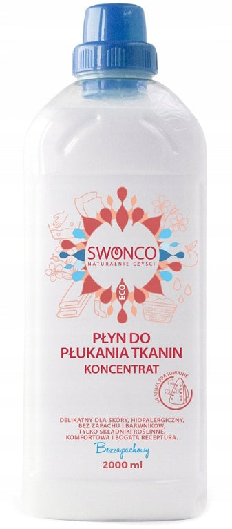 SWONCO Fabric Softener UNSCENTED NATURAL Hypoallergenic 2L
