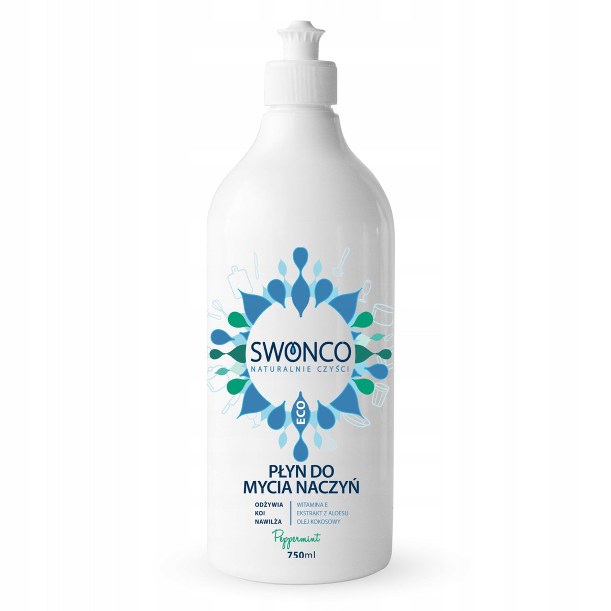 SWONCO Organic DISHWASHING LIQUID Peppermint MINT 750ml