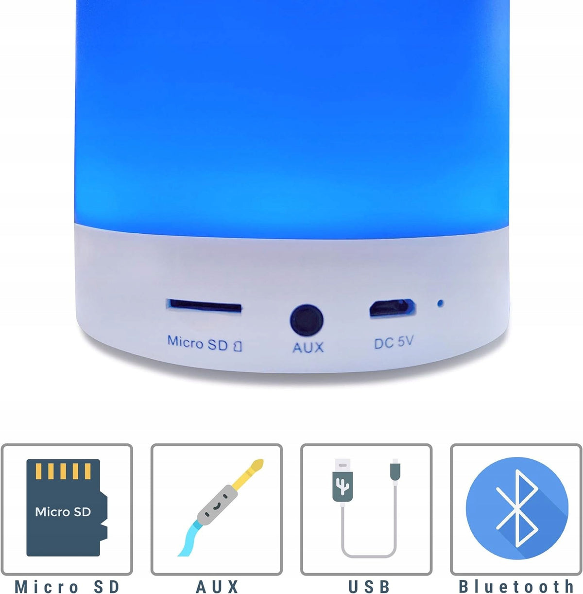 SYLVANIA PORTABLE BLUETOOTH SPEAKER LED LIGHT Model other