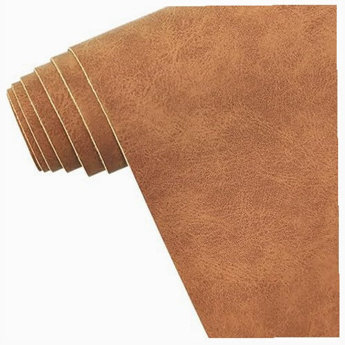 SYNTHETIC LEATHER FOR HANDICRAFT BROWN WATERPROOF DIY 30X135CM leather