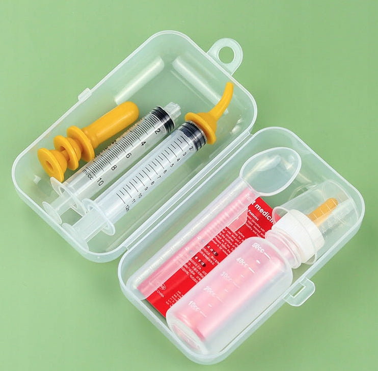 SYRINGES ANIMAL FEEDING BOTTLE KITTEN PUPPIES PACIFIERS SET Device type other