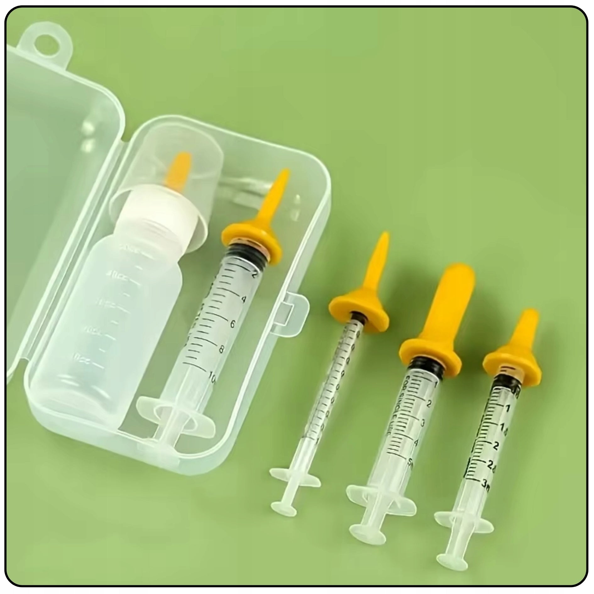 SYRINGES DOG FEEDING BOTTLE KITTEN PUPPIES + PACIFIERS Trade name STRZYKAWKI BUTELKA DO KARMIENIA SZCZENIAKA PSA KOCIĄT SZCZENIĄT ZESTAW ZE SMOCZKAMI