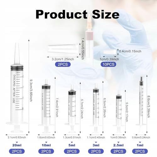 SYRINGES WITHOUT NEEDLE 1ML PLASTIC FOR FEEDING ANIMALS SET OF 36 Kind insulin syringes