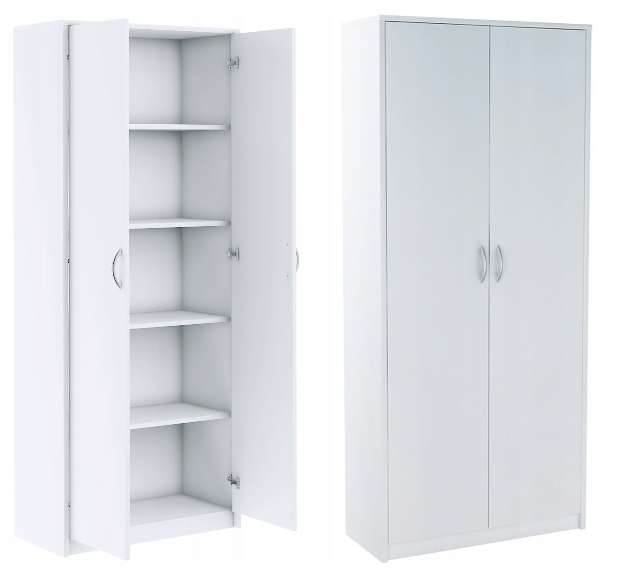 Kleiderschrank Bestseller R005 74x180x35 cm, weiß 