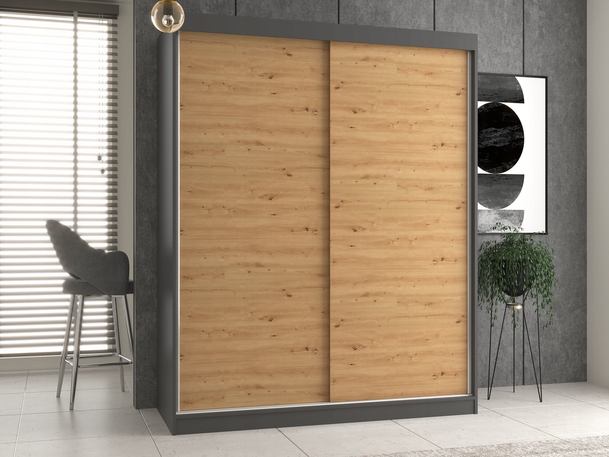 Schrank IGA 160, braun 